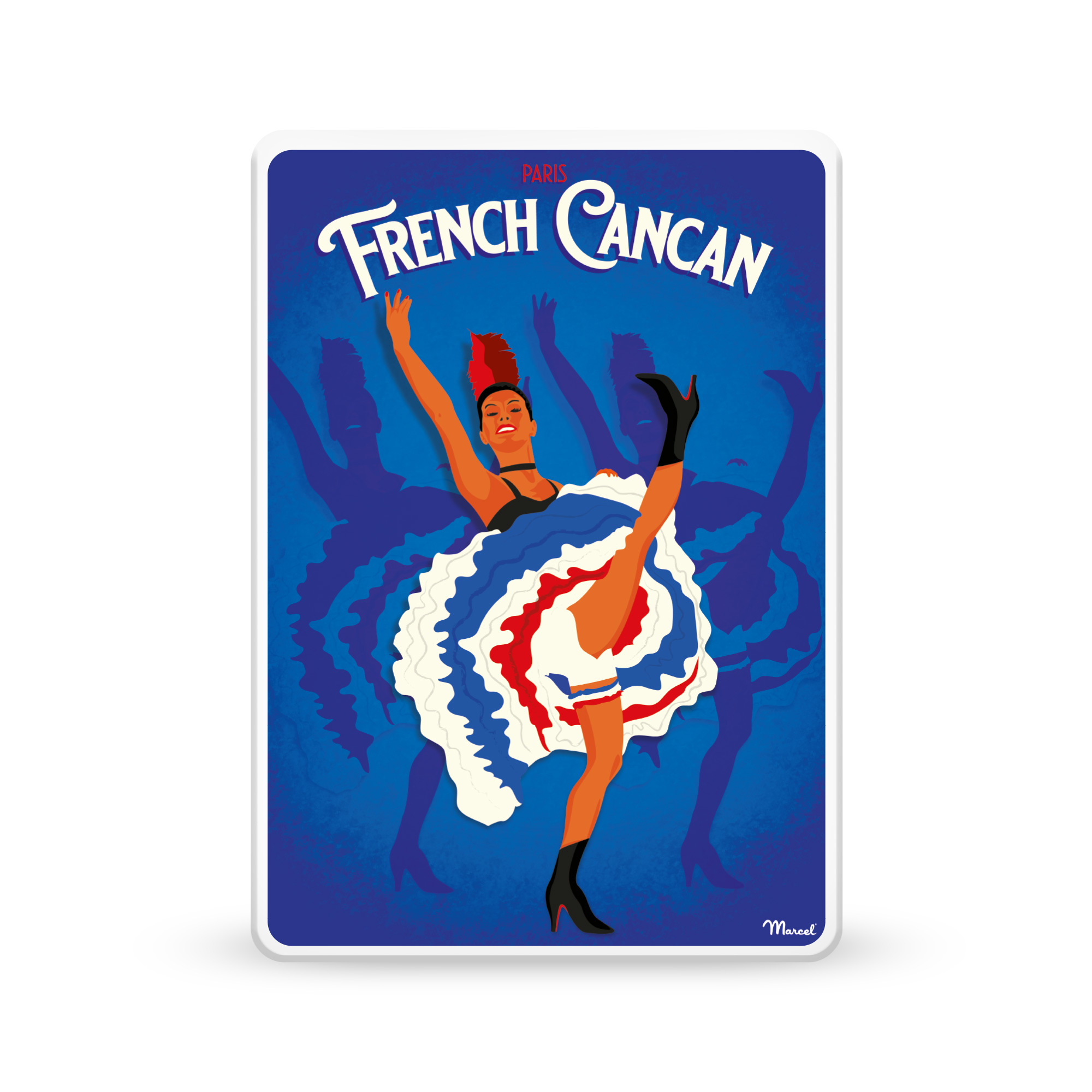 Small metal Gift-box "French Cancan"