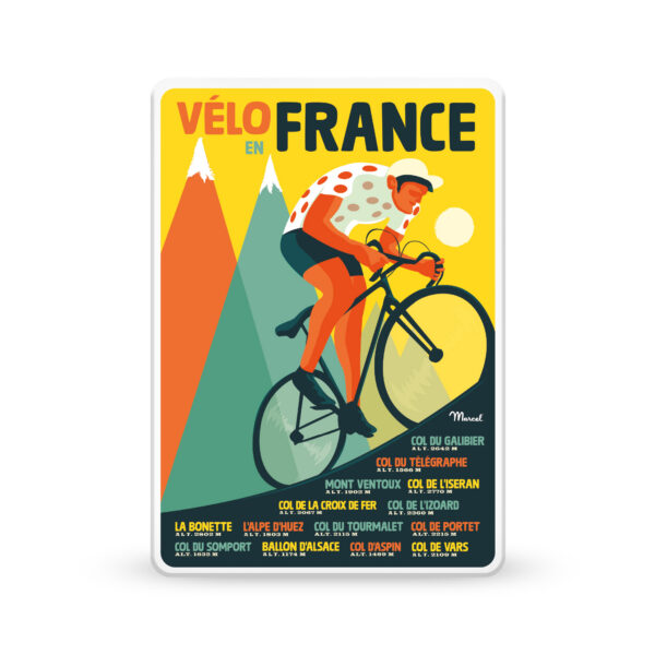 Small metal box "Bicycle in France"