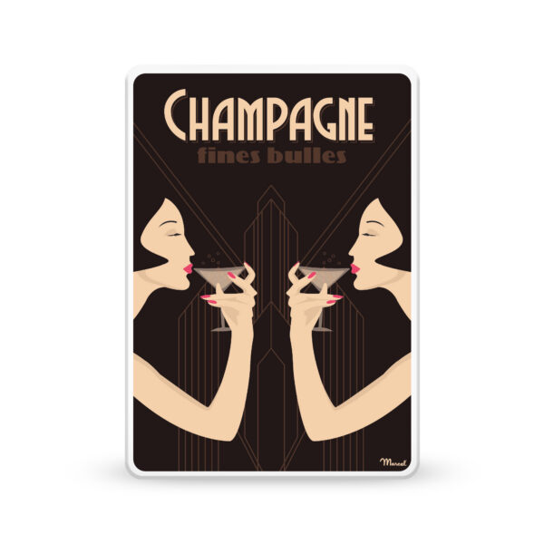 Small metal Gift-box "Champagne"