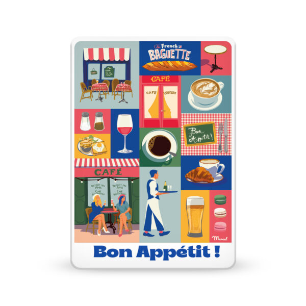 Small metal Gift-box "Bon appetit"