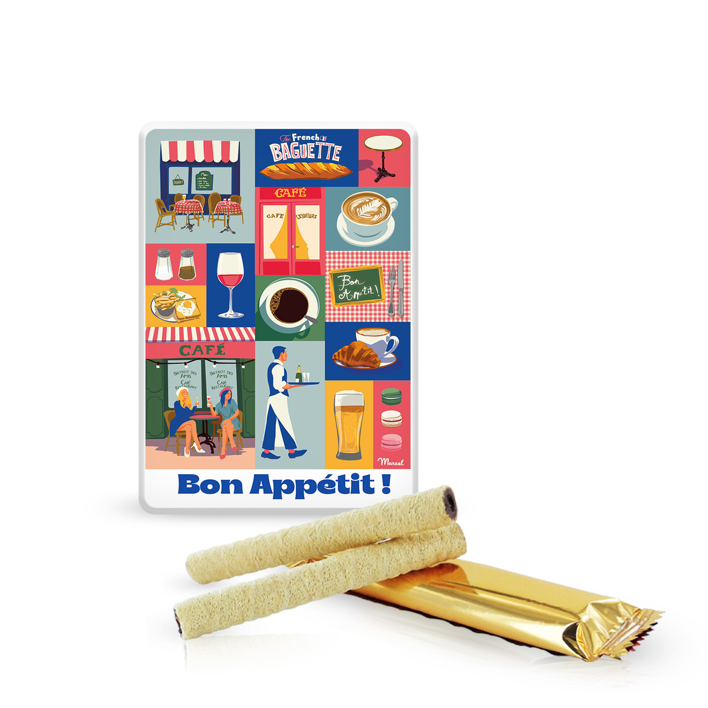 Small metal Gift-box "Bon appetit"- 39g - Image 2