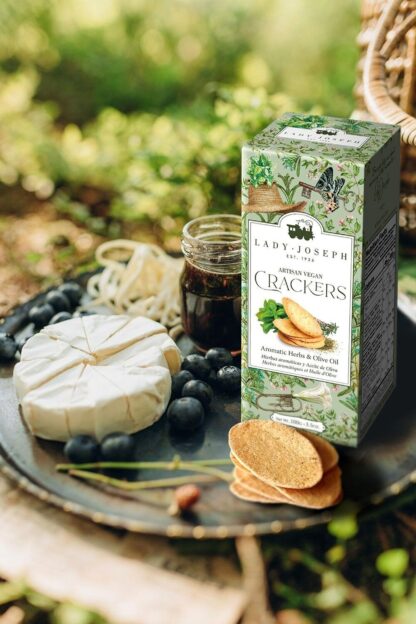 Artisan vegan crackers with Provencal herbs and extra virgin olive oil. - Image 2