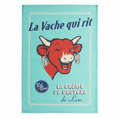 TEA TOWEL VACHE QUI RIT CREME DE GRUYERE