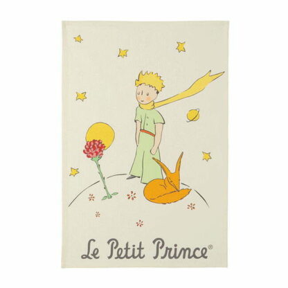 TEA TOWEL PETIT PRINCE LA FLEUR ET LE RENARD