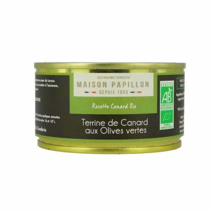 ORGANIC DUCK TERRINE WITH GREEN OLIVES