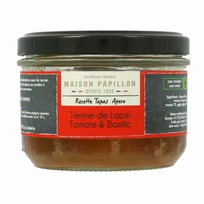 RABBIT TERRINE WITH TOMATO & BASIL
