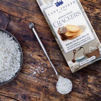 Artisan Vegan Crackers with Sea Salt from Guérande (France) and Olive Oil. - Image 2