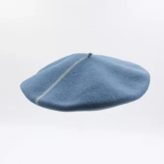 Beret 1 Line Ecru-Twilight Blue