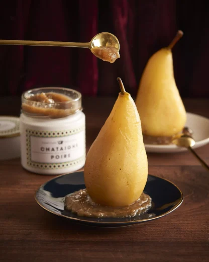 Chestnut Pear Tonka Bean Jam - pear