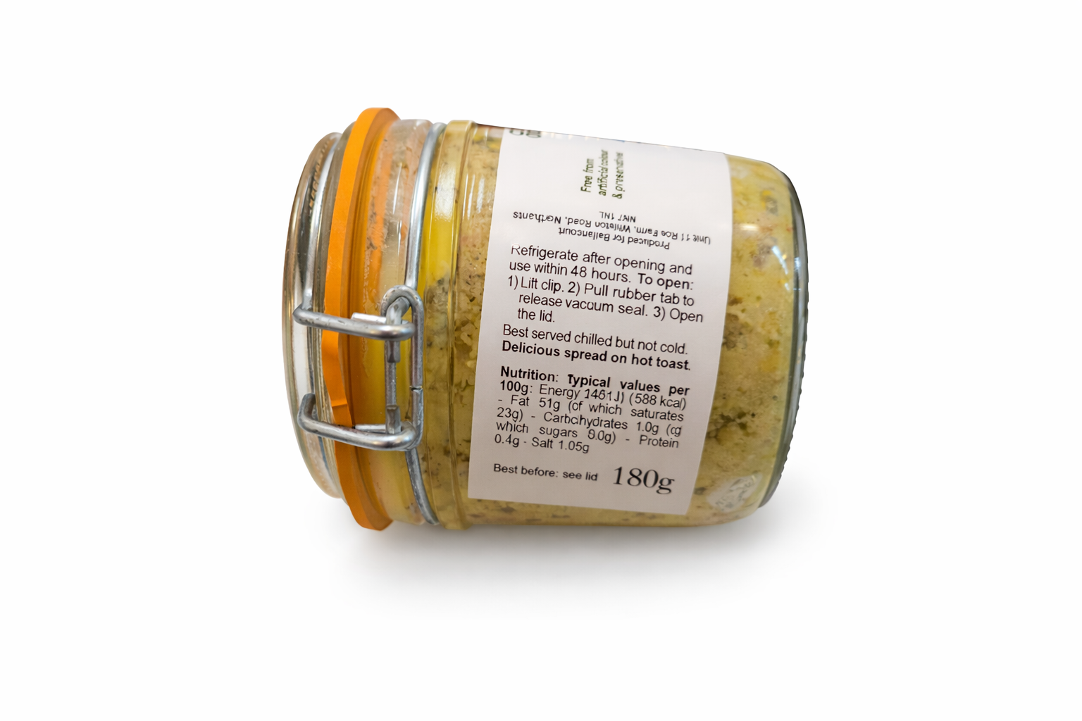 Whole Duck Foie Gras (Foie Gras de Canard) – Traditional Glass Jar 180g - Image 2