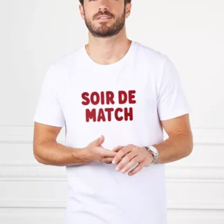 Match night men's T-shirt (velvet effect)