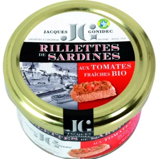 Sardine rillettes with fresh organic tomatoes