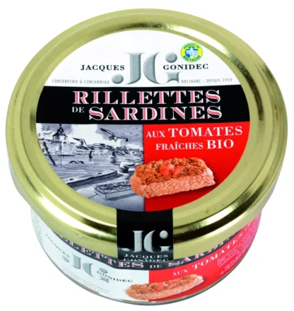 Sardine rillettes with fresh organic tomatoes