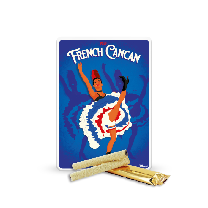 Small metal Gift-box _French Cancan_ 1