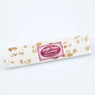 Soft nougat bar with natural vanilla flavor