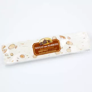 Soft chestnut nougat bar