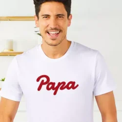 Dad men's t-shirt (velvet effect)