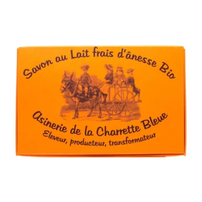 organic orange donkey milk soap